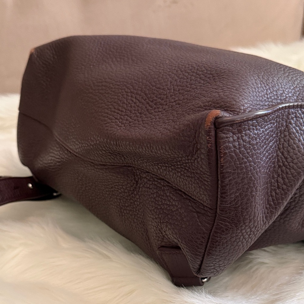 AllSaints Small Kita convertible shoulder bag/backpack/crossbody tote - Burgundy - Picture 6 of 11